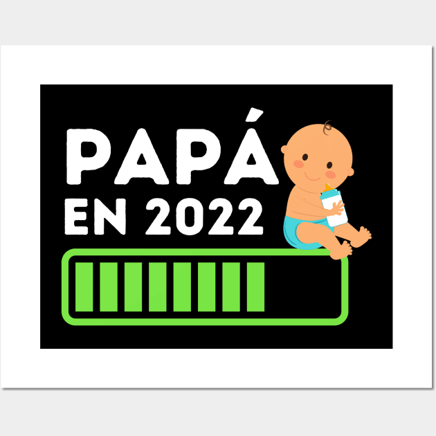 Papa in 2022 Future Father Dad Family Baby Birth Wall Art by Foxxy Merch